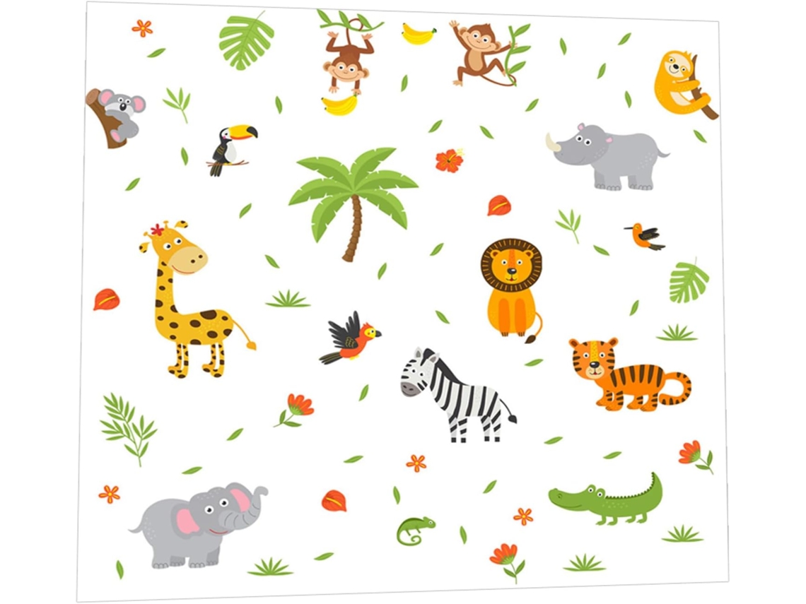 Decoración Pegatinas De Animales Dibujos