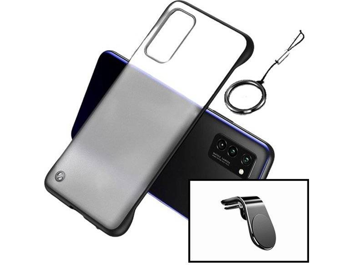 Kit Soporte y Funda Huawei P40 4G PHONECARE Transparente y Negro