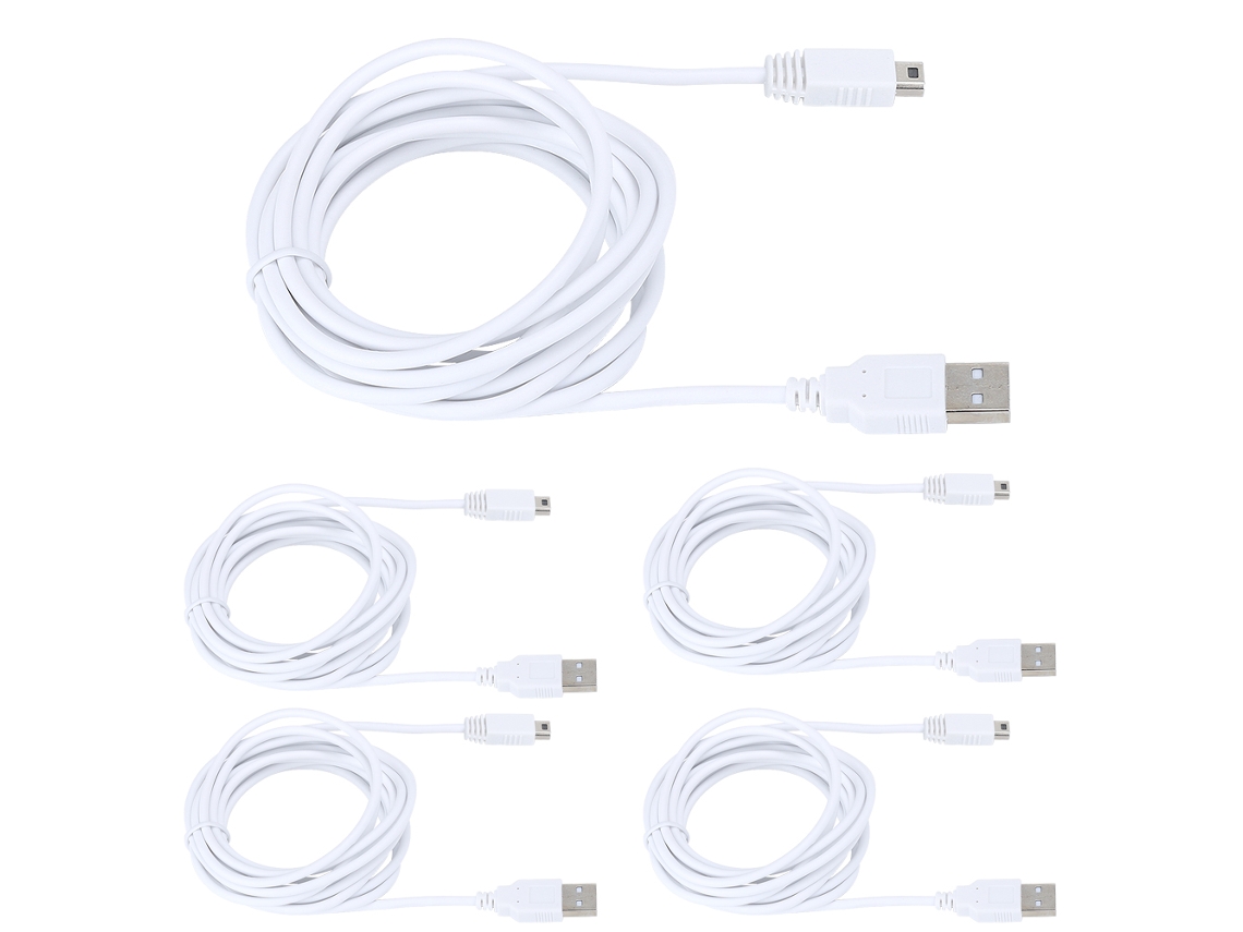Cables De Datos Usb De 3 M Para Cargar La Consola Wii U Y Otros Accesorios De Juego.