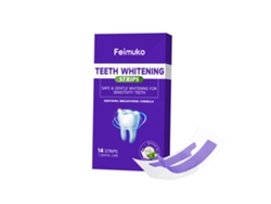 Tiras blanqueadoras de dientes con eliminación de manchas moradas