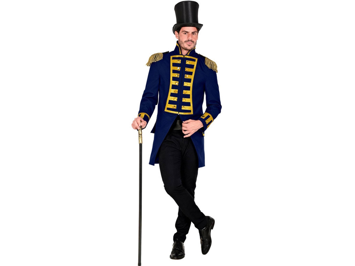 Disfraz de Hombre WIDMANN Abrigo azul desfile Frac (Tam.: S)