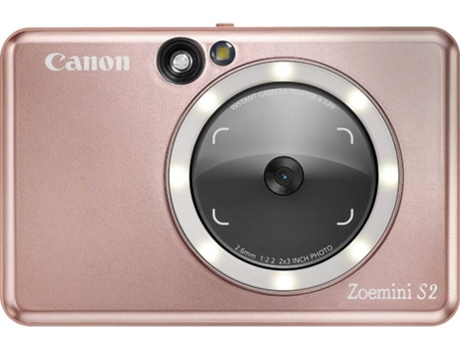 Cámara Instantánea CANON Zoemini S2 (Rosa - Li-Po 700 mAh - 51 x 76 mm)