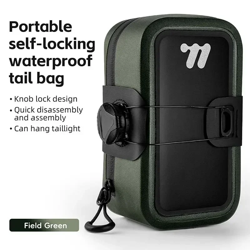 (verde) Bolsa Para Sillín De Bicicleta, Bolsa Portátil Para Herramientas De Almacenamiento De Bicicletas