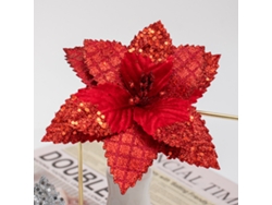 Flor de Pascua con tallo retráctil y forma de pétalo.