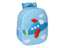 Mochila escolar 3D Safta 27 x 33 x 10 cm Diseño de avión