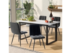 Juego De Mesa Y Sillas De Comedor (con 4 Sillas), Combinación De Mesa Y Sillas De Comedor De Cocina Moderna