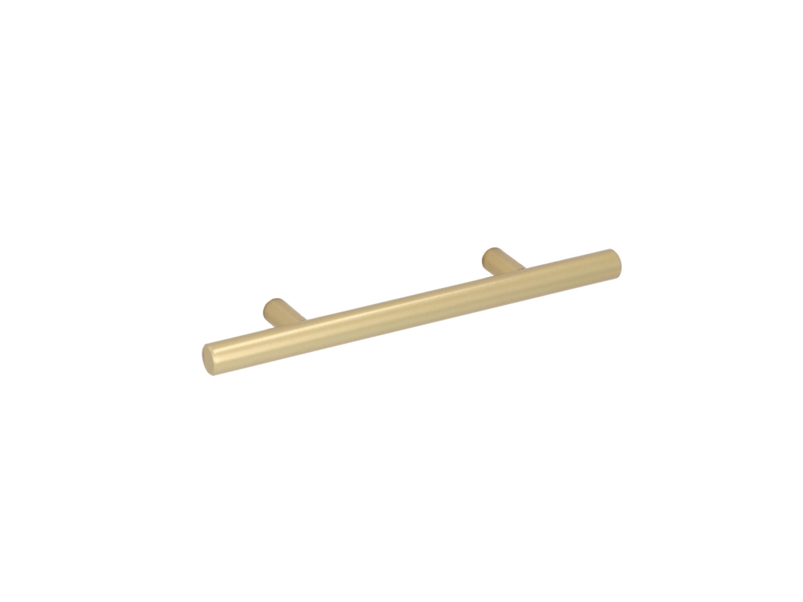 Tirador Para Mueble De Acero Inoxidable Distancia Entre Ejes De 96 Mm Acabado En Latón Galver Velo Lote De 6