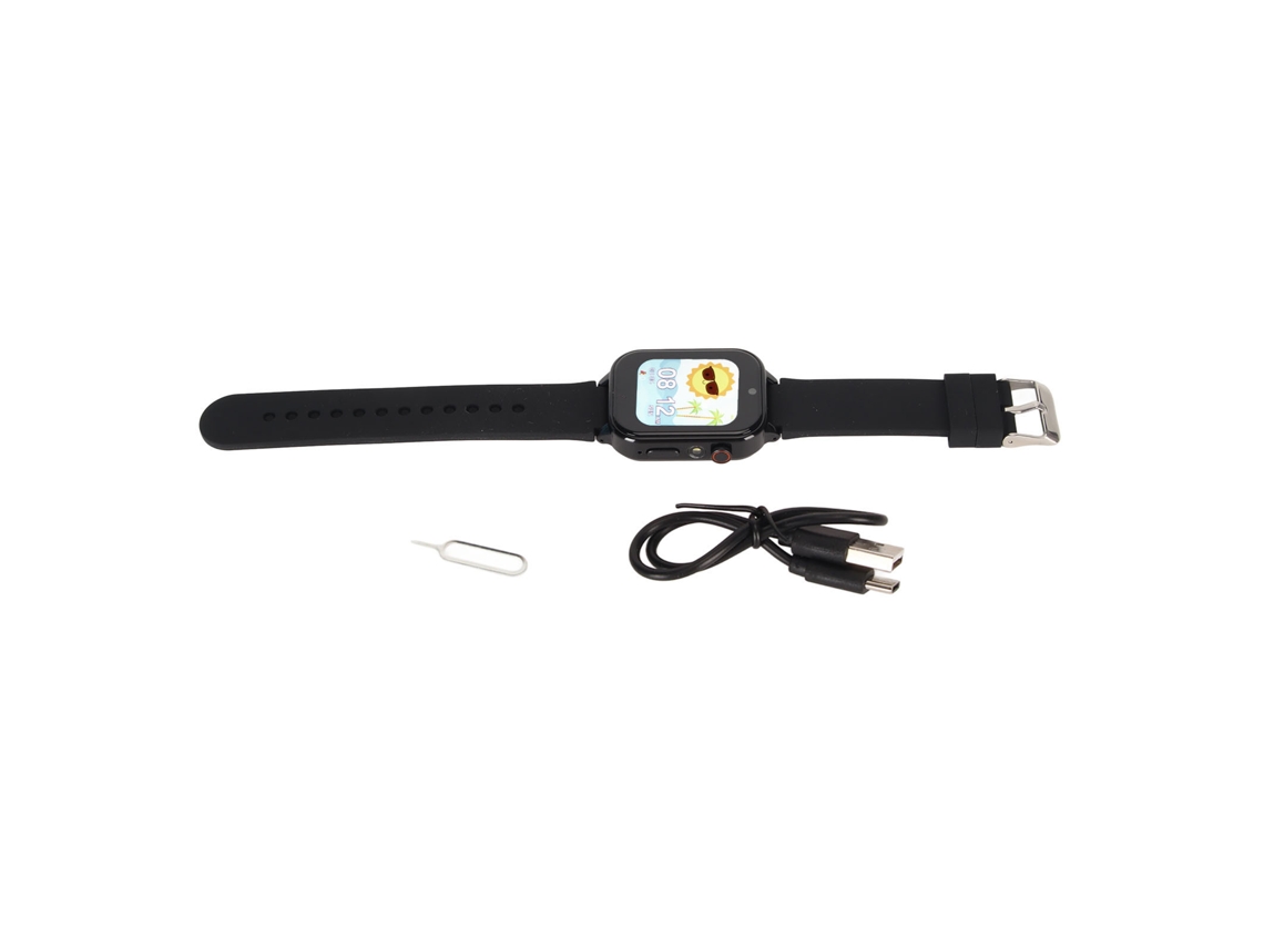 Reloj Inteligente Infantil Con Doble Cámara Y Múltiples Funciones Para Niños Y Niñas De 4 A 12 Años - Negro