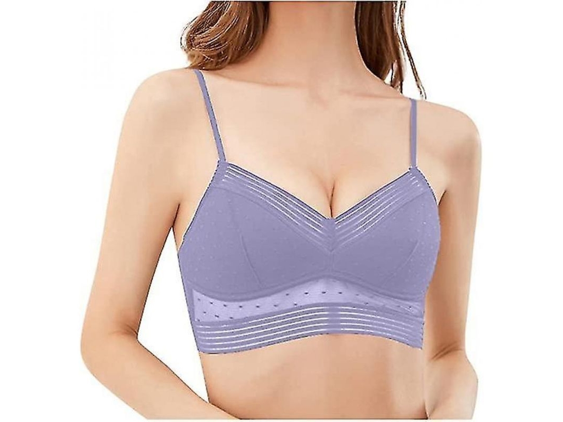 2026-sujetador Invisible Low Back Con Tirantes Múltiples Sin Aros De Acero Para Mujer Yyx 3xl Morado