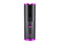 Plancha Para Rizar El Pelo Automática Recargable De Calor Rápido Portátil Giratoria Para Mujeres Niñas Negra