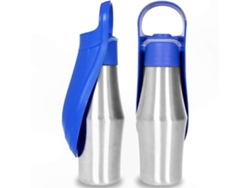 Botella de agua de acero inoxidable con bebedero plegable para mascotas ELECTVAULT1