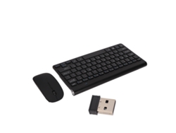 Combo De Teclado Y Ratón Inalámbricos De 2,4 Ghz, 78 Teclas Con Botones De Silencio Y Base Extendida, Impresión Serigráfica Uv.