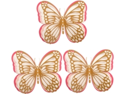 Pegatinas Decorativas De Pared De 3 Piezas, De Boda En Relieve Para Decoración De Interiores