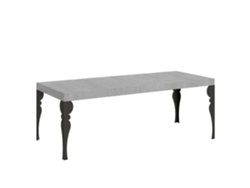 Mesa extensible Paxon Premium 200/460x90 cm Patas de hormigón antracita Itamoby