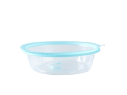 Tapa Transparente De Pp Para Horno Microondas Con Asa Y Aislamiento Térmico Azul Cielo.