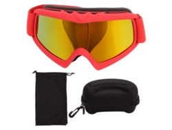 2026-gafas De Esquí Para Niños Con Lente Hd, Protección Uv, Resistencia A Impactos Y Ajustables, Color Rojo