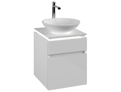 Módulo de lavabo Villeroy &amp Boch Legato B566 450x550x500mm lavabo central iluminación LED