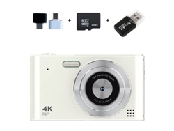 Aplicable a la cámara digital Sony Ultra HD 4K H15 con enfoque automático, zoom de 16x, mini cámara compacta, 32 g / blanco