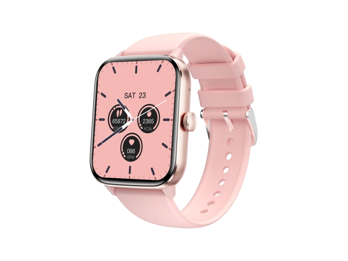 Reloj deportivo de 1,91 pulgadas con Bluetooth 5.2, monitoriza el sueño, la frecuencia cardíaca y el oxígeno en sangre (rosa)