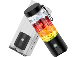 Licuadora portátil de 20 oz para batidos y licuados, recargable por USB, 4500 mAh, 11,1 V, potente, con 10 cuchillas para viajes y deportes Gusshious
