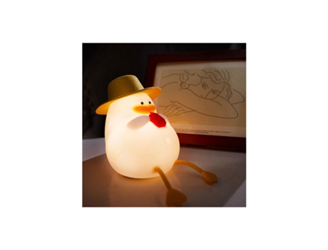 Luz Nocturna Infantil con Pato Lámpara Táctil Regulable y Recargable USB XIMU