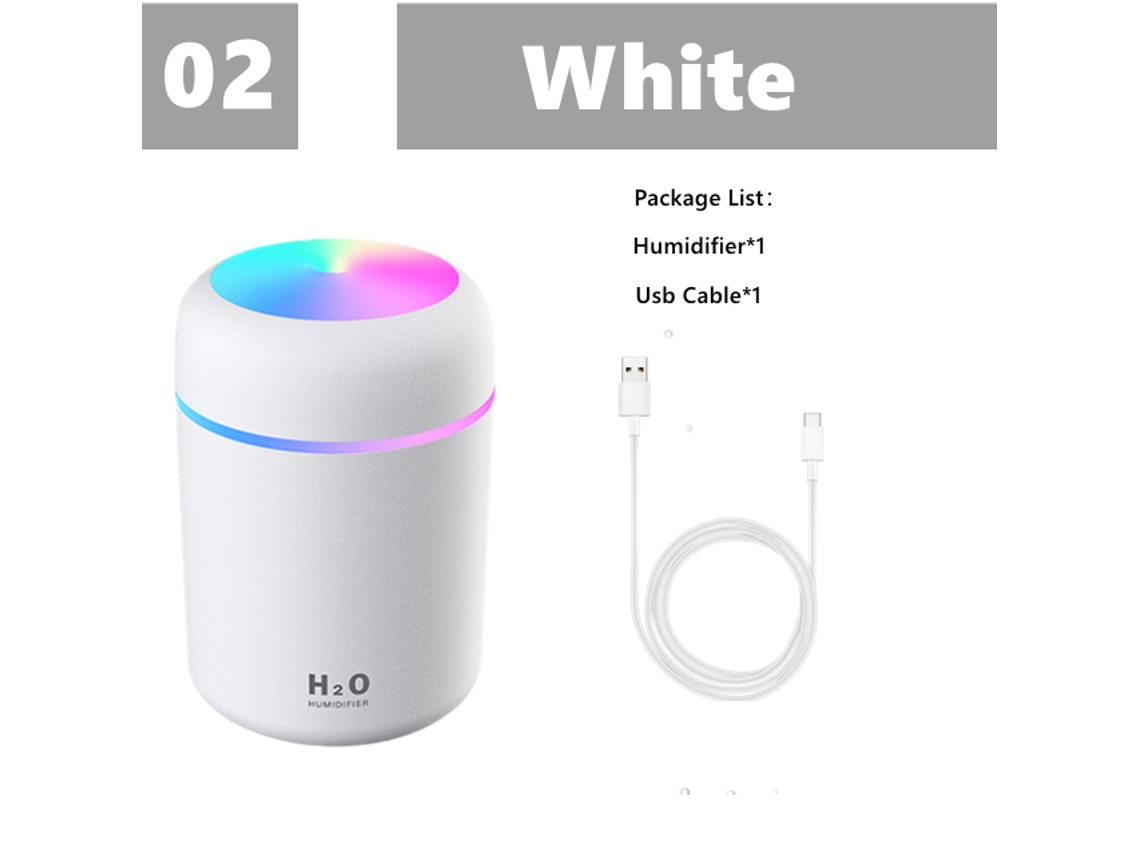 Humidificador 300ml Portátil Ultrassónico Difusor de Aroma Fresco Névoa Maker Purificador GERTIZ