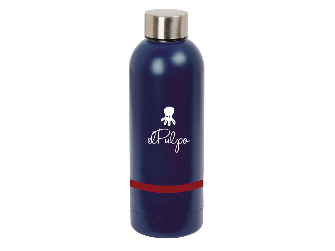 Botella térmica de acero inoxidable azul marino El Pulpo 500 ml