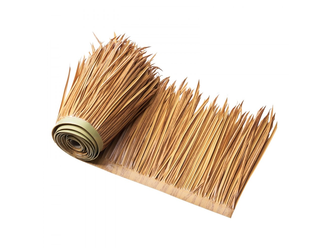 Cobertura de paja artificial de 100x40cm, resistente para techos y decoración, Tekmaquinas