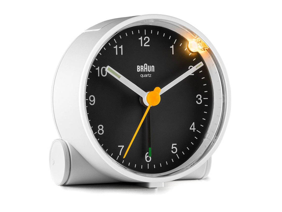 Braun Reloj Despertador de Cuarzo BC 01 Wb