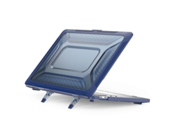 Funda protectora de TPU con diseño de panal para portátil, para MacBook Pro de 13,3 pulgadas (A2338/A2289/A2251, azul zafiro), Ushion (2020)