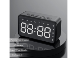 Reloj Inalámbrico Con Altavoz Bluetooth, Control Por Voz Con Ia, Audio Inteligente Y Diseño Compacto.