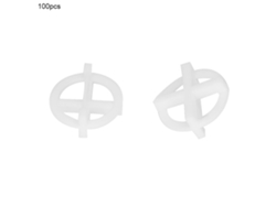100 Piezas De Placas Insertables Para Nivelar Baldosas Y Aplanar Azulejos (3,0 Mm)