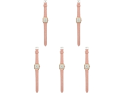 Paquete 2 Relojes Cuarzo Mujer Reloj Pulsera Luminoso Imitación Cuero Ocio