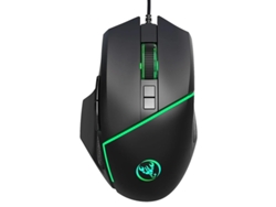 Ratón para juegos Yizhood A876 (12800 DPI, 1000 Hz, RGB, retroiluminación 3D, cable, 8 botones, macro programable, negro)