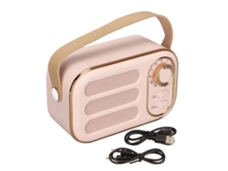 Altavoz Bluetooth Estéreo Con Sonido Hifi, Carga Usb, Inalámbrico Portátil Retro Para El Hogar Y