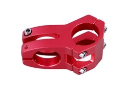 Tija Bicicleta Corta 31.8mm Aluminio Montaña Carretera Rojo
