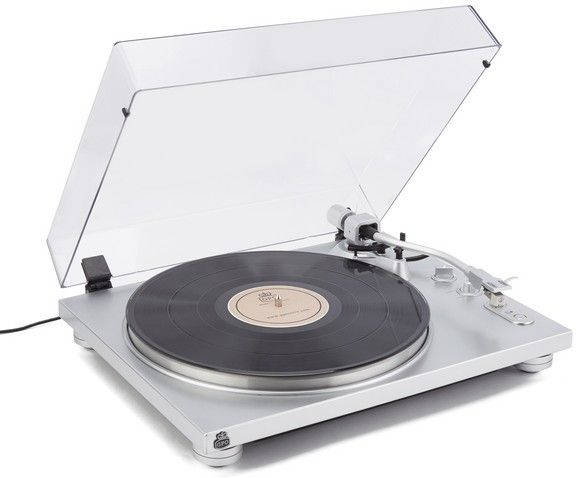 Gpo Pr100 Tocadiscos 3345 rpm bluetooth plata retro record 100