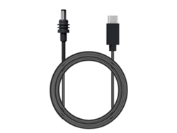 Cable de alimentación de CC rectangular para satélite USB C a CC 100 W 2 m Reemplazo 65 W PD