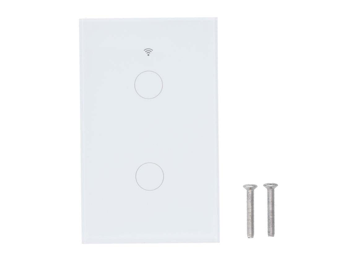 Interruptor de pared de 2 bandas con control remoto por voz de EE. UU.