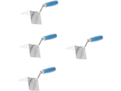 Juego De 4 Piezas De Llana De Acero Inoxidable Para Esquinas Interiores De Paneles De Yeso, Ergonómica Y Duradera.