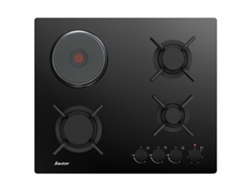 Placa mixta 60cm 4 fuegos negra. SPG3601BM - SAUTER