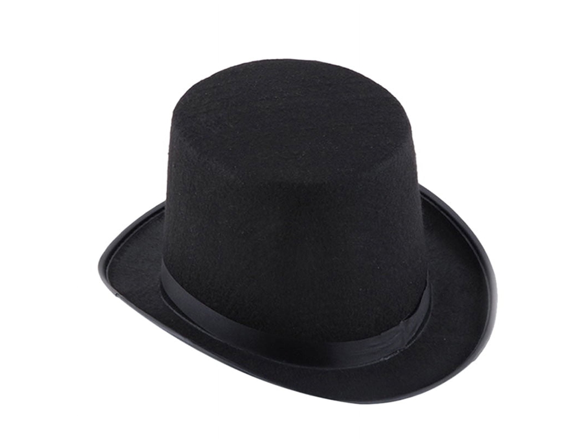 Sombrero negro para hombre, accesorio para disfraz de Halloween, sombreros para adultos, accesorio para fiesta de disfraces
