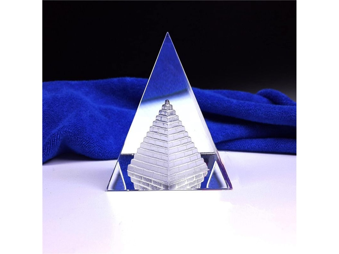 Pirámide De Cristal K9 Transparente Para Feng Shui, Meditación Y Decoración Del Hogar Y La Oficina (2025)