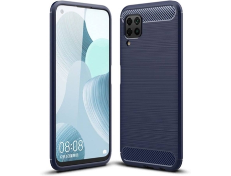 Carcasa + Protector Huawei P40 Lite HFS-HOUSE Carbone Azul