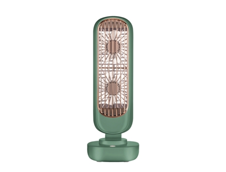 Ventilador portátil, motor sin escobillas ajustable de 3 velocidades, batería incorporada de 2000 mAh, verde CHRONUS