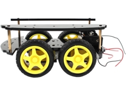 Chasis Inteligente 4wd Con Control Remoto Ir De 2 Capas Para Montaje Diy