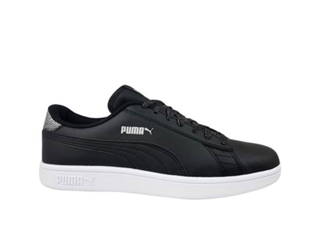 Tenis PUMA Smash V2 Metallics Jr (38 - Negro)