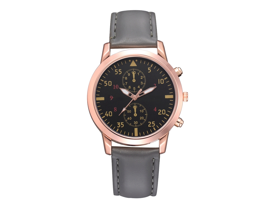 Reloj De Pulsera De Cuero Sintético De Moda Para Estudiantes Con Esfera Sencilla Y Movimiento De Cuarzo (menta)