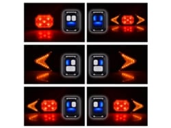 Luz Traseira Bicicleta Led Com Sinal De Direção Recarregável Usb Controle Remoto À Prova De Água