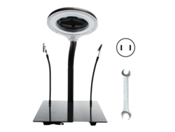 Lámpara de aumento LED ajustable de 15x con 40 LED para lectura y reparación de circuitos, modelo 2026, enchufe USB de 110/220 V.